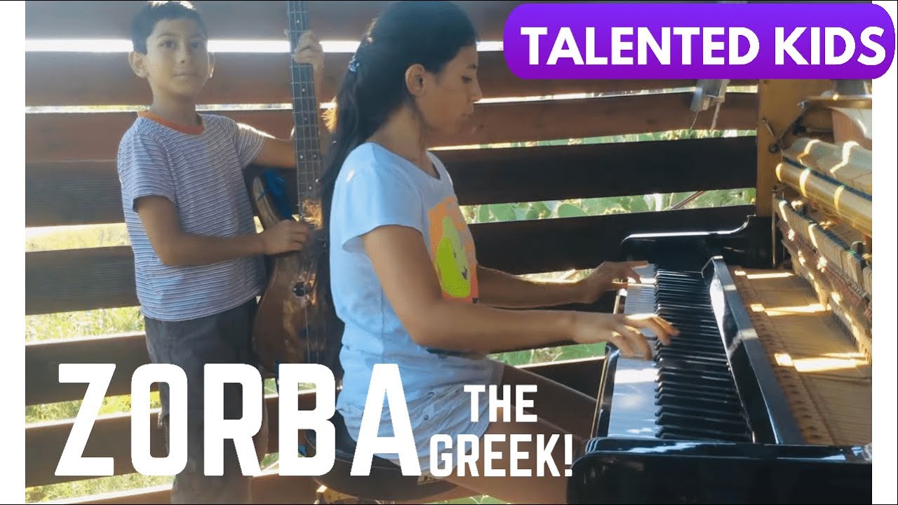 Zorba piano cover by Danielle and Noe! (13 & 10 years old)