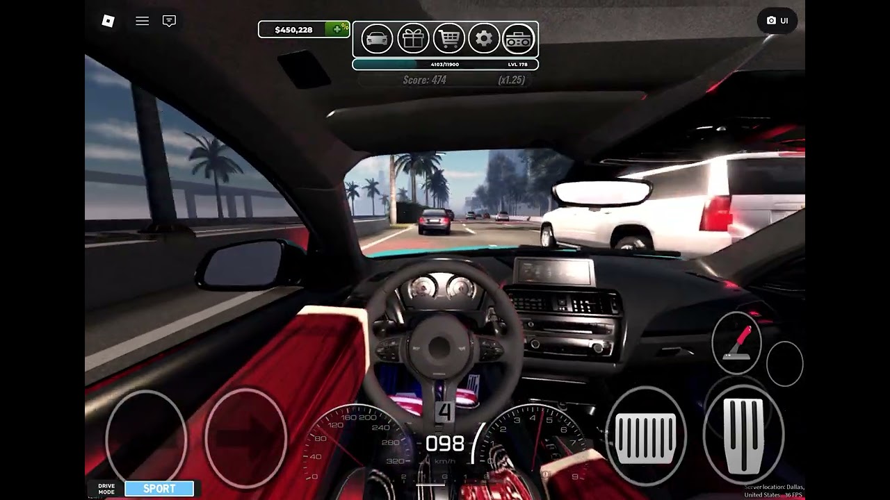 Speeding through traffic 