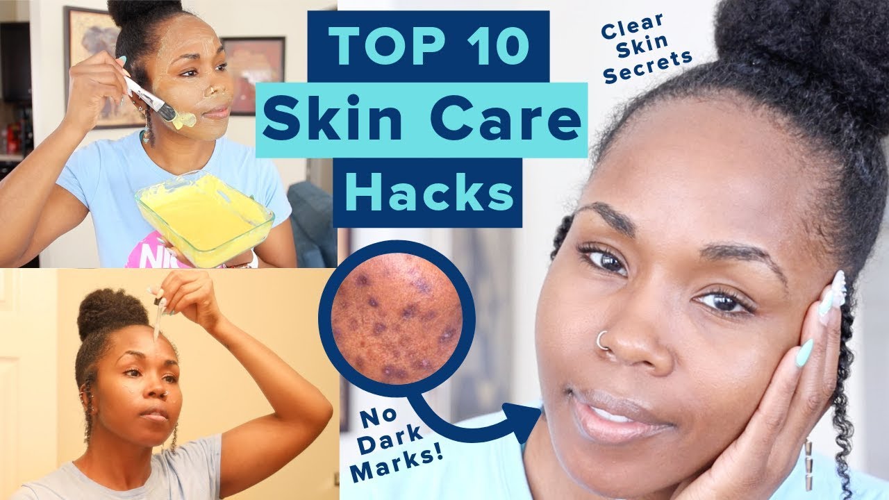 TOP 10 SKINCARE HACKS for the BEST SKIN | NO Dark Spots, Hyperpigmentation & Acne Removal #skincare