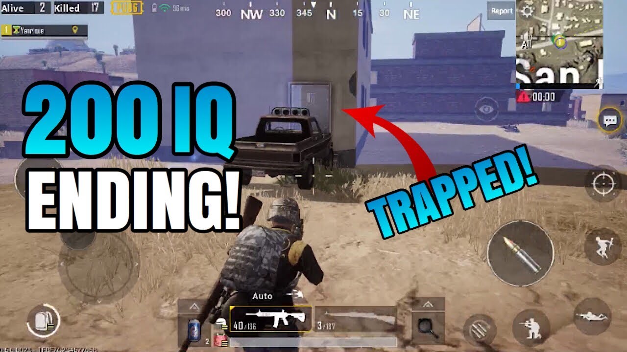200 IQ ENDING! *TRAPPED* | Solo VS Squad - Miramar Desert Map | PUBG Mobile