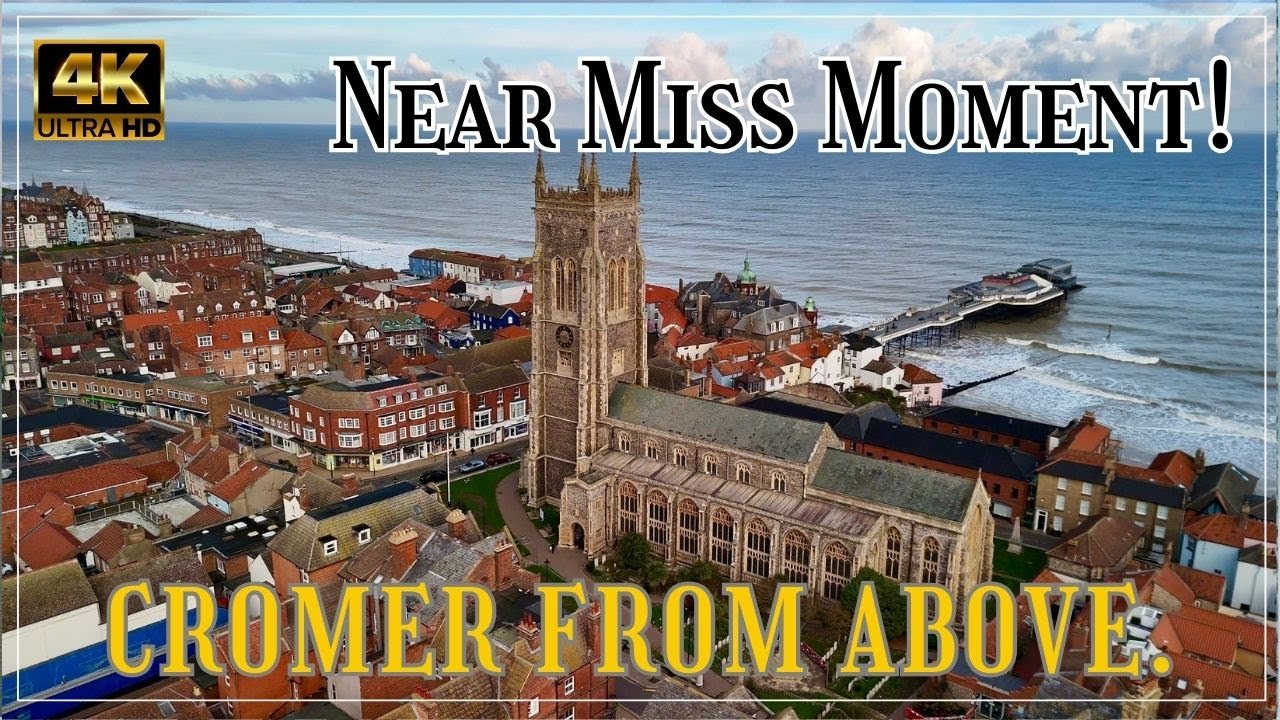 Cromer From Above | Stunning 4K Drone Footage & Near Miss Moment! | DJI Mini 4 Pro