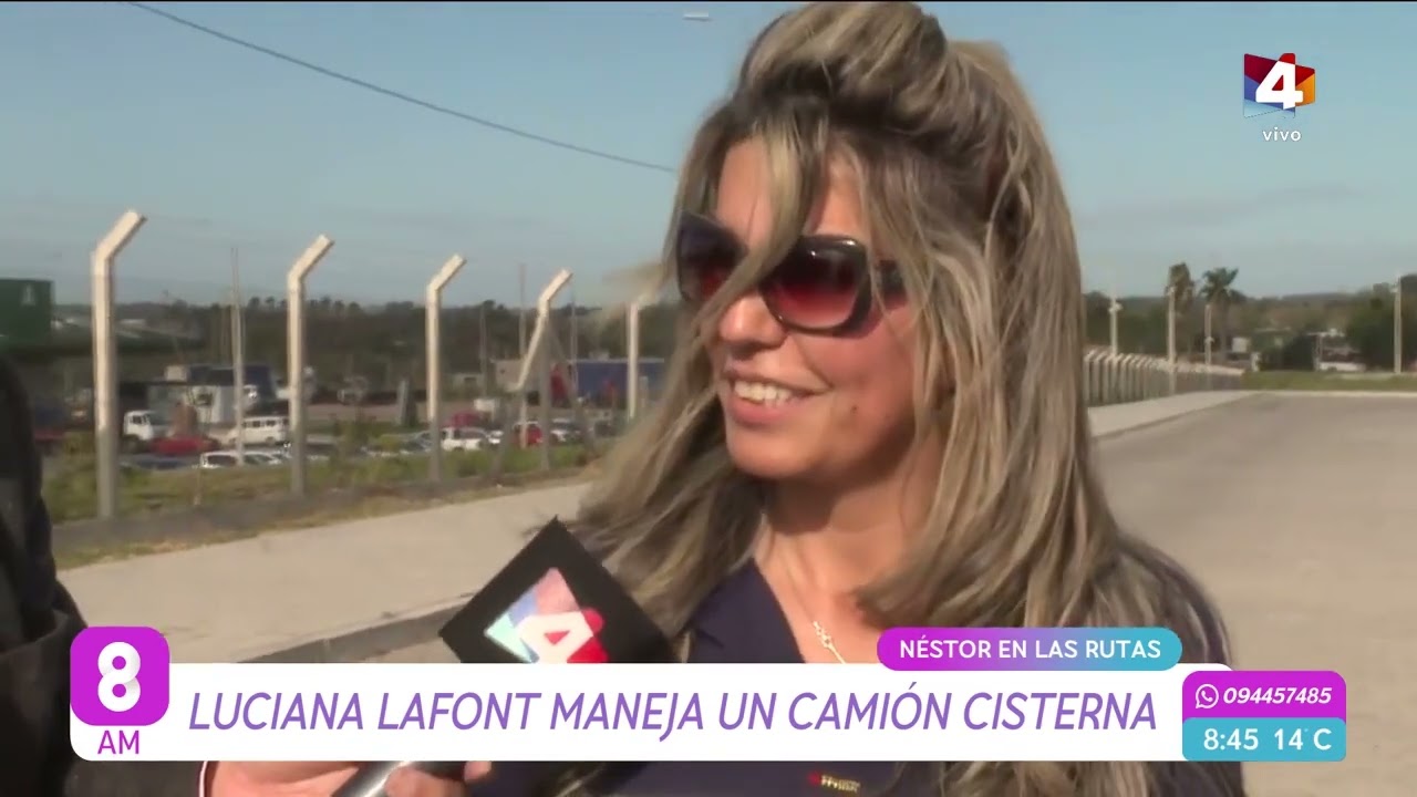 8AM - La vida de la camionera Luciana Lafont