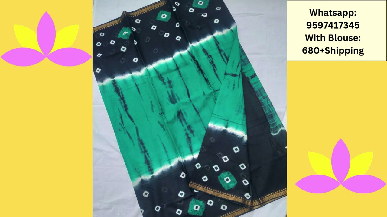 😍Zari Line bhandhini with blouse Video 6|660+Shipping|Whatsapp:9597417345