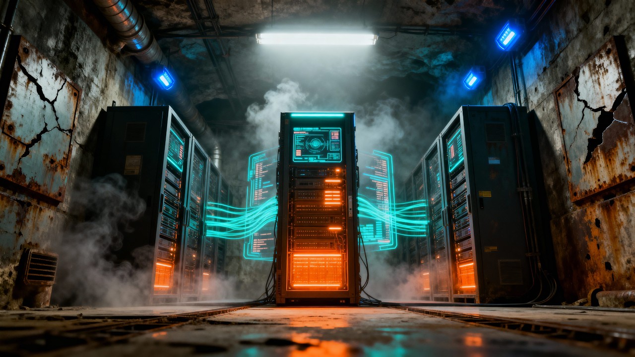 Underground Data Center Ambience | Futuristic Sci-Fi Soundscape