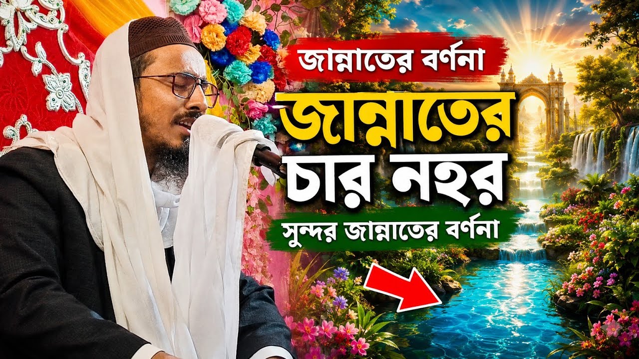 জান্নাতের বর্ননা। পীরজাদা মাহফুজুল্লাহ হোসাইন সাহেবের ওয়াজ। মাহফুজুল্লাহ হোসাইন সাহেবের ওয়াজ।