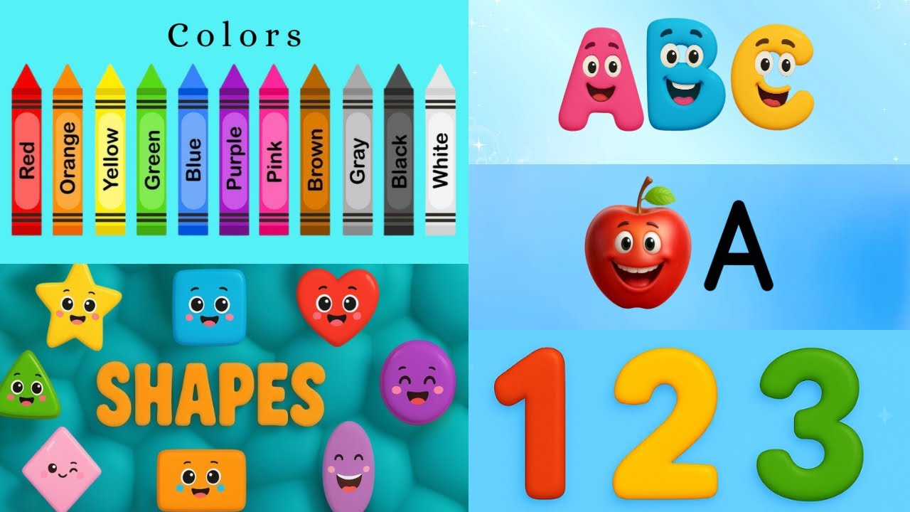 🎉ABCs, Numbers, Colors, Phonics & Shapes in ONE Fun Learning Video!| For Toddlers & Preschoolers 👶