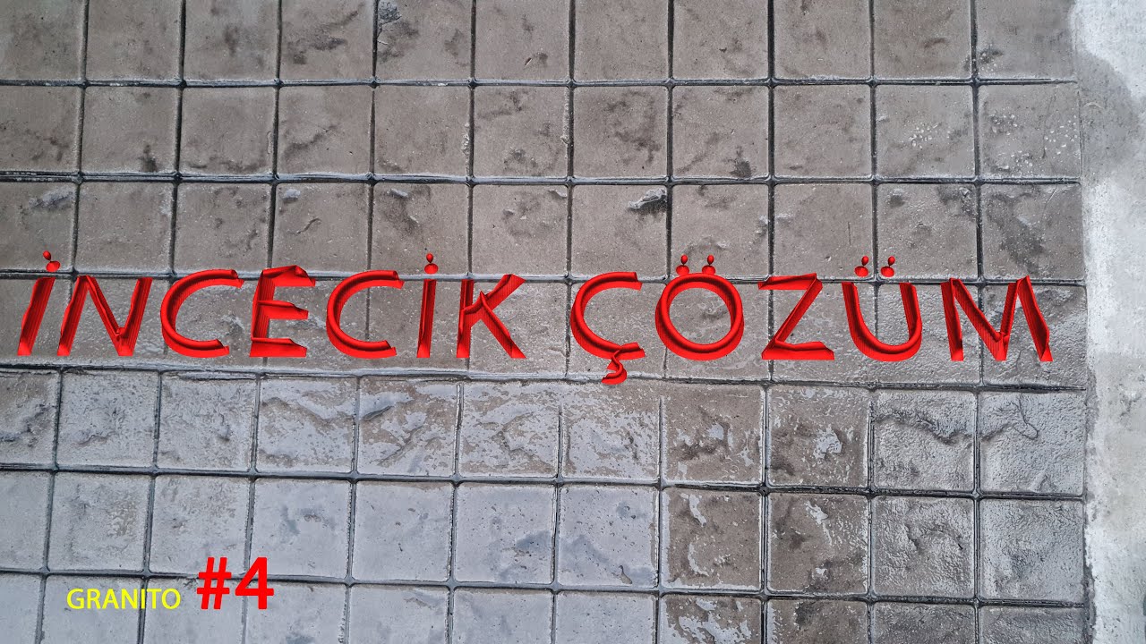 İYİ BİR ÇÖZÜM GRANITO BASKI BETON UYGULAMASI | BASKI NASIL YAPILIR? NE İŞE YARAR? | #GRANITO 5.BÖLÜM