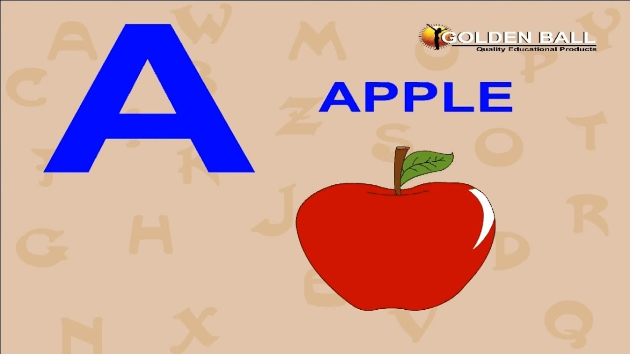 A For Apple B For Ball C For Cat D For Dog | Preschool Learning Videos | ABCD Song For Children