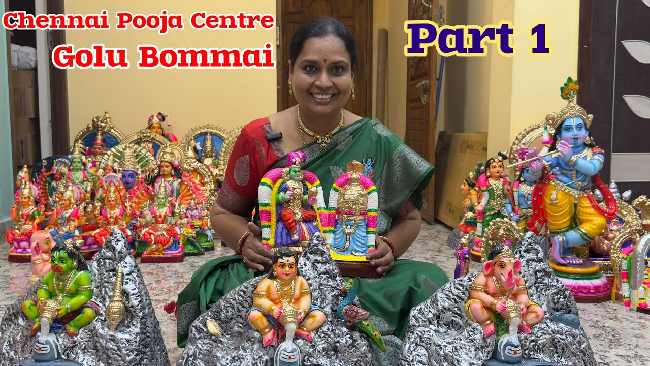 Chennai pooja center | Golu Bommai Part 1 | Amman collections #nandhinivibes #chennaipoojacentre