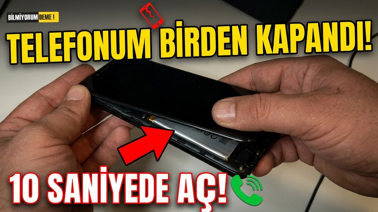 Telefonum Kapandı Açılmıyor - ÇÖZÜM!!