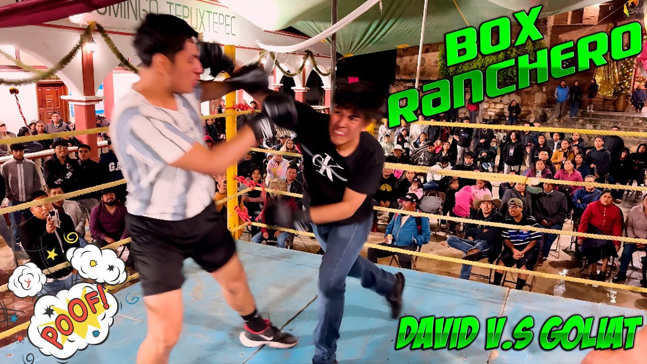 Nuevamente David V.S Goliat en el Box Ranchero de Tepuxtepec Mixe Oaxaca💯🥊💥