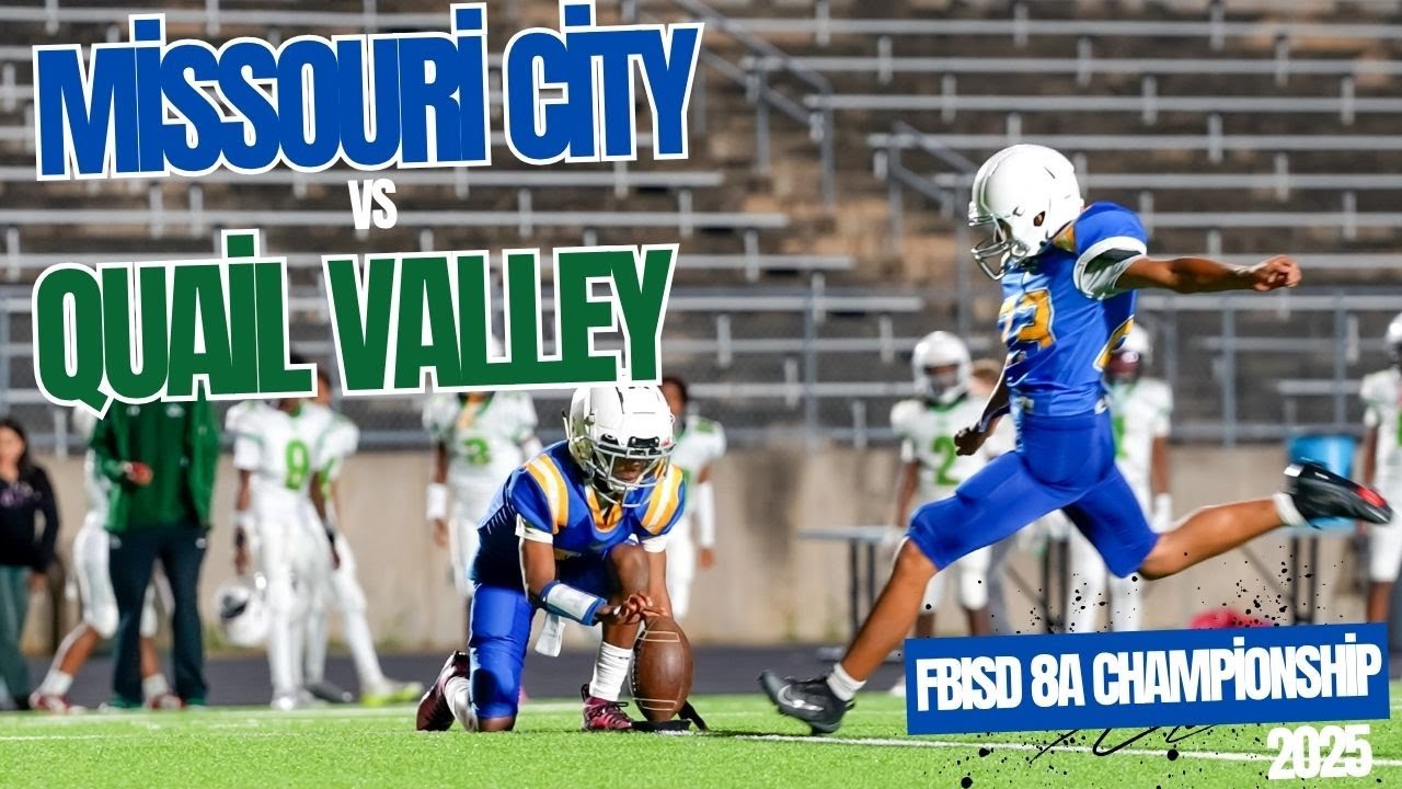 Missouri City-vs-Quail Valley | 8A FBISD District Title Game🔥