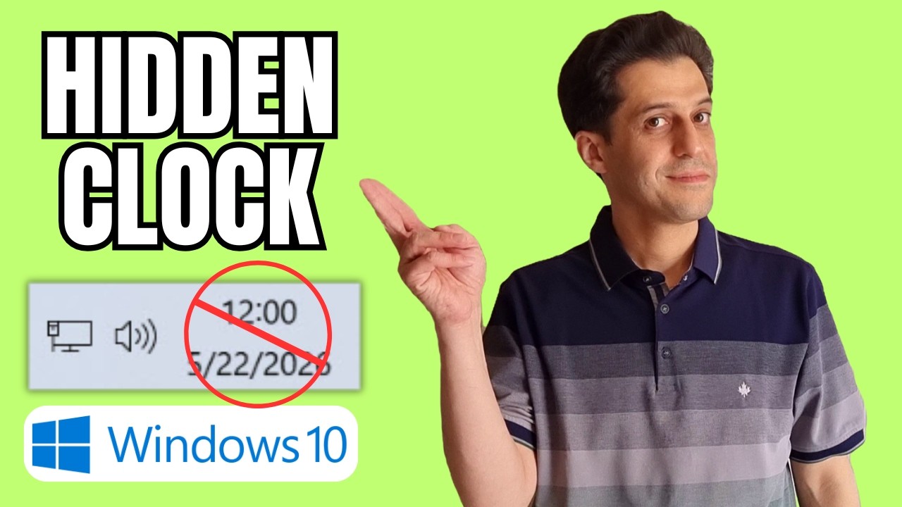 How to Hide the Clock and Date in Windows 10