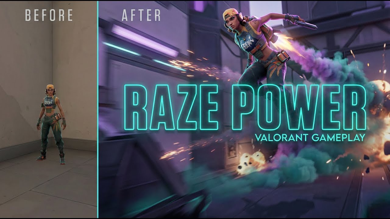 RAZE POWER 💣 | Valorant Raze Gameplay