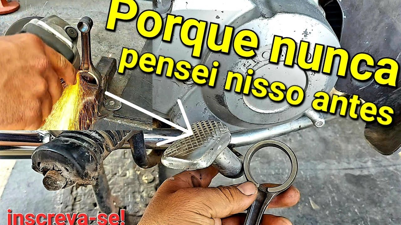 Ferramenta simples e genial pra desentortar estribo e pedal de freio