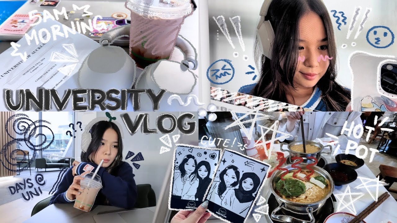 university VLOG 👩🏻‍💻 uni market day, 5AM starts, lots of food, etc.
