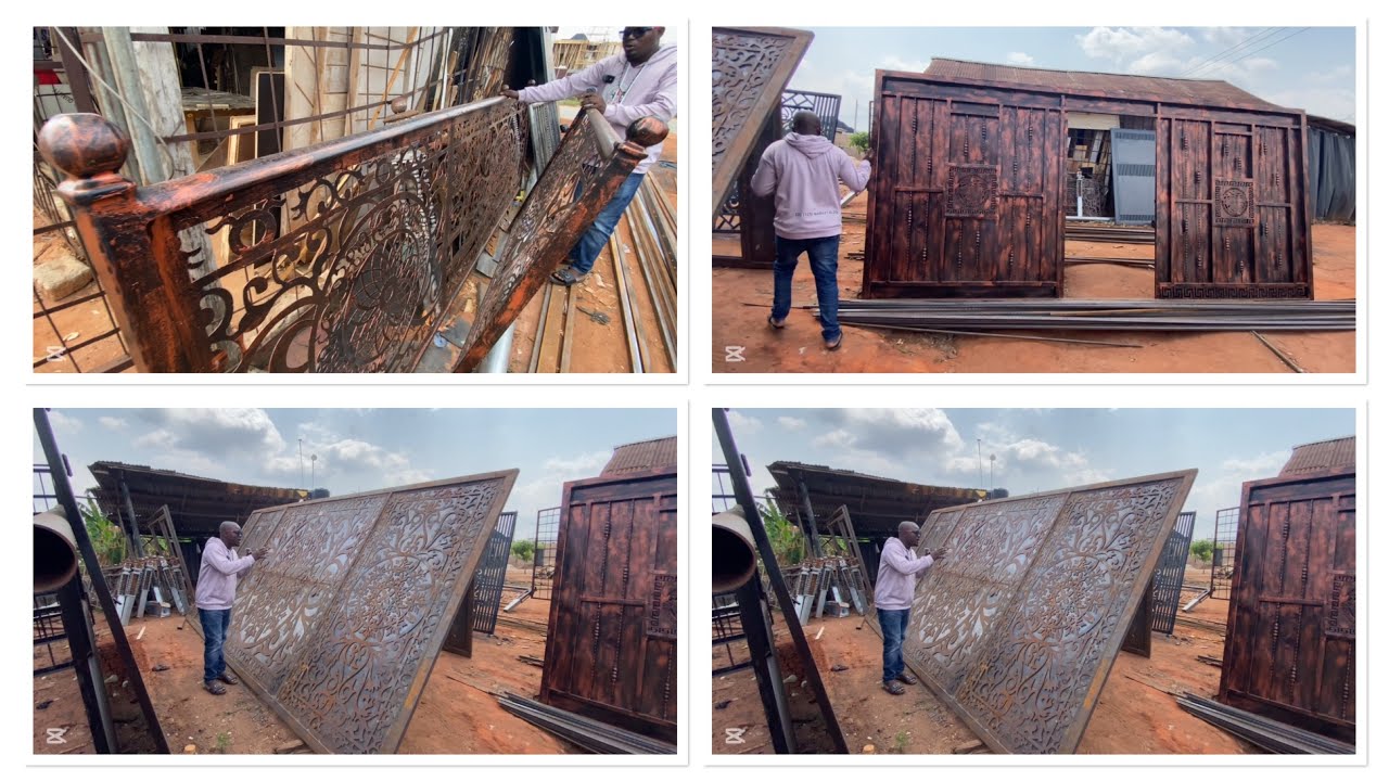 THE PRICE OF DIS BEAUTIFUL GATE HAND RAIL FENCE GUARD STANDING TANK IRON DOORS WILL SURPRISE YOU.