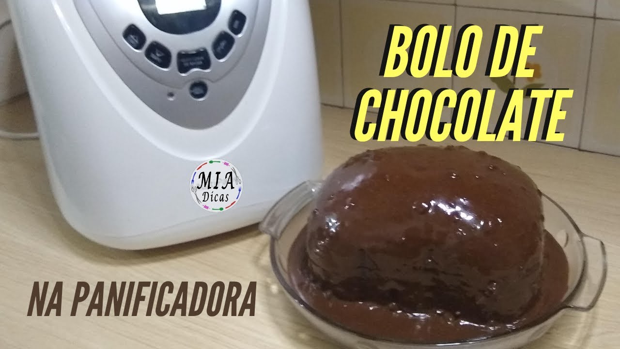 Bolo de Chocolate na Panificadora | Mia Dicas