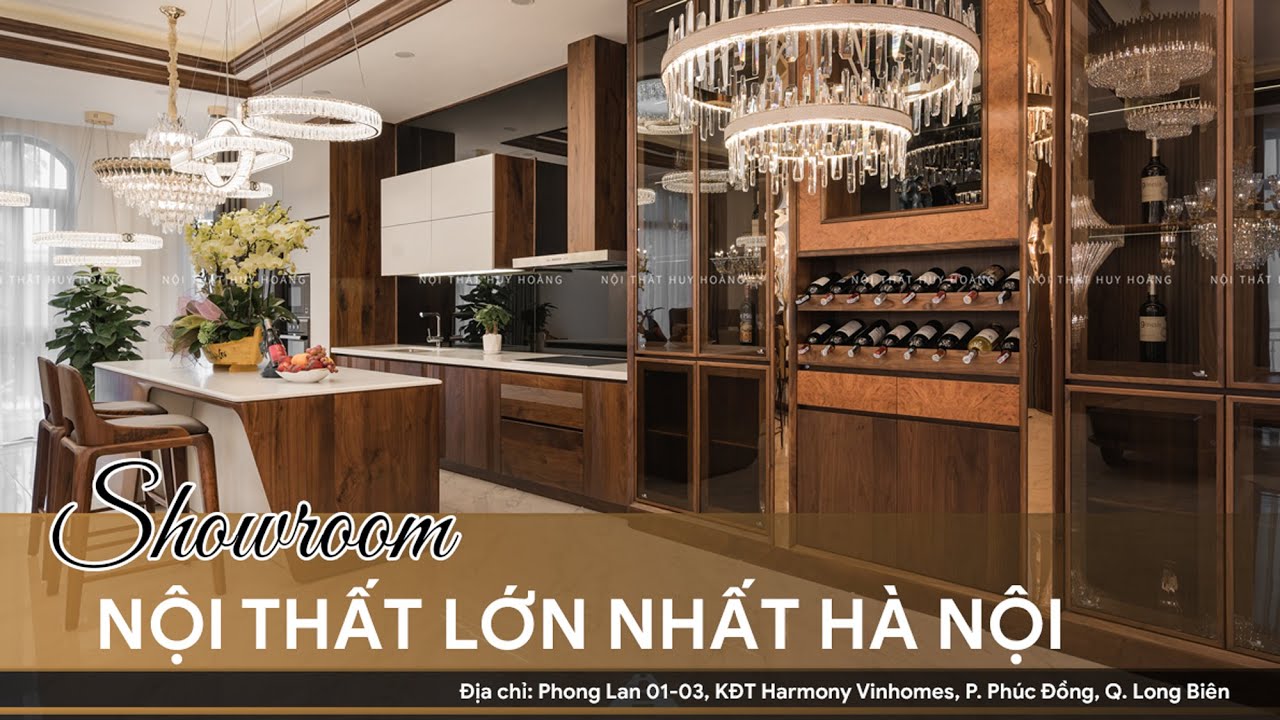 Cùng MC Tuấn Tú khám phá Showroom nội thất gỗ óc chó tại Long Biên - Hà Nội | NỘI THẤT HUY HOÀNG