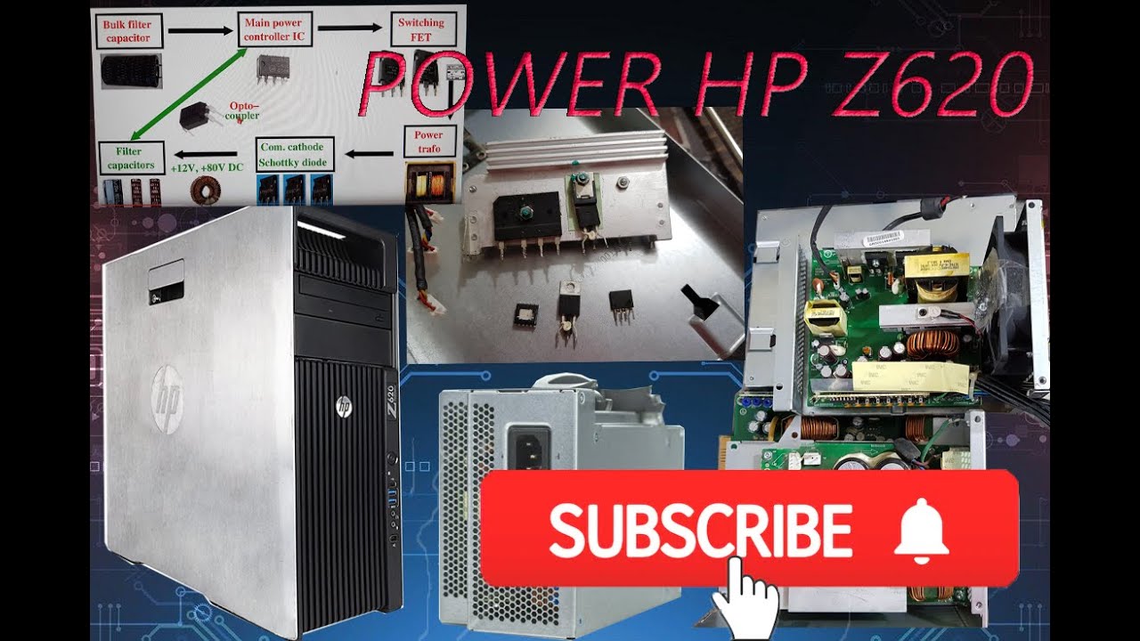 HOW TO FIX POWER SUPPLY HP Z620 HP Z620 Workstation 623194-002 800w Power Supply for ... hp Z620