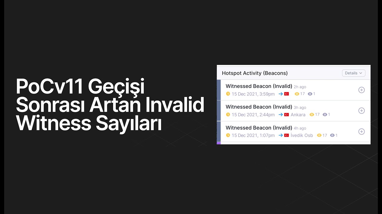 PoCv11 Geçişi Sonrası Artan Invalid Witness Sayıları