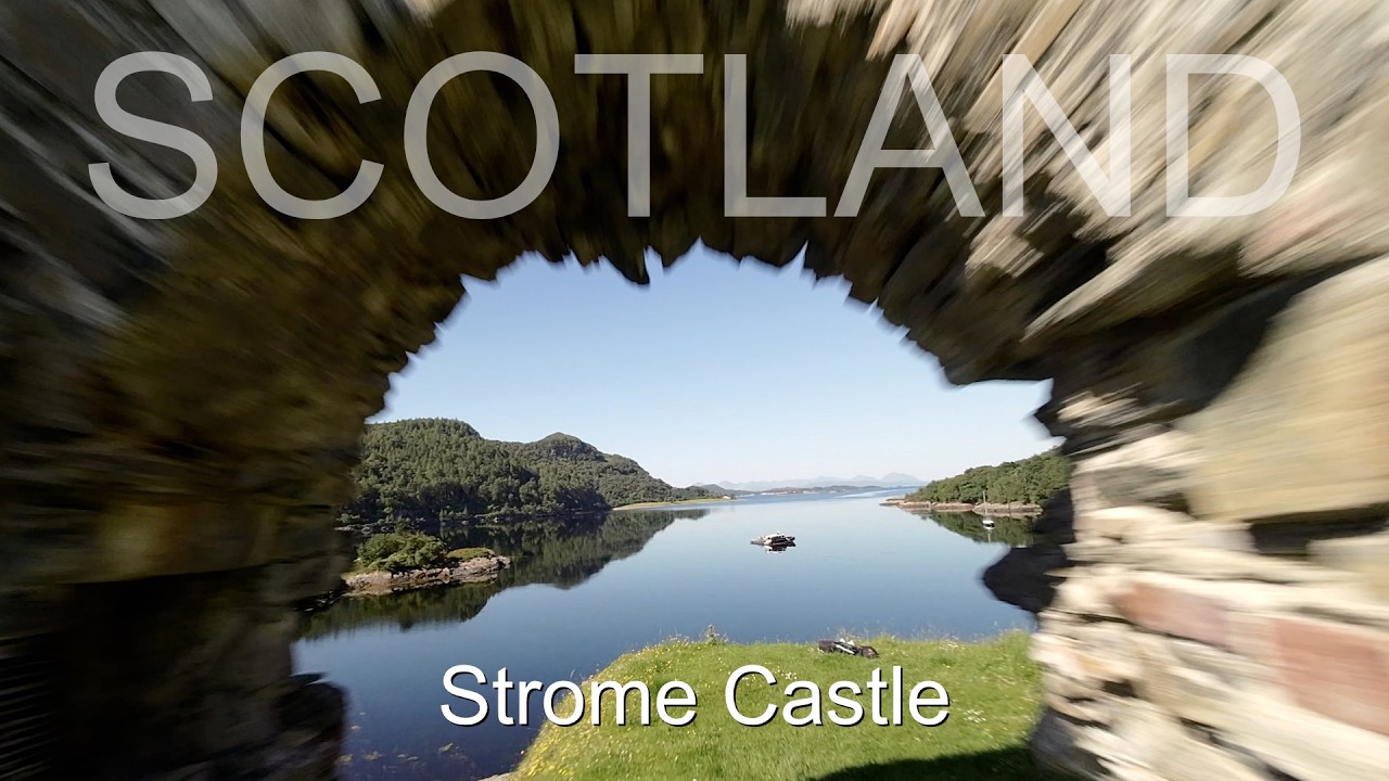 Strome Castle - Scotland - cinematic drone flight