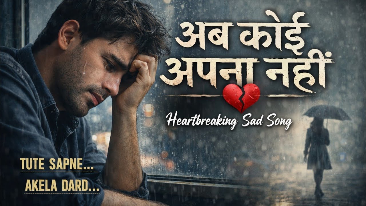 अब कोई अपना नहीं 💔 | Rula Dene Wala Sad Song | Heart Touching Hindi Song