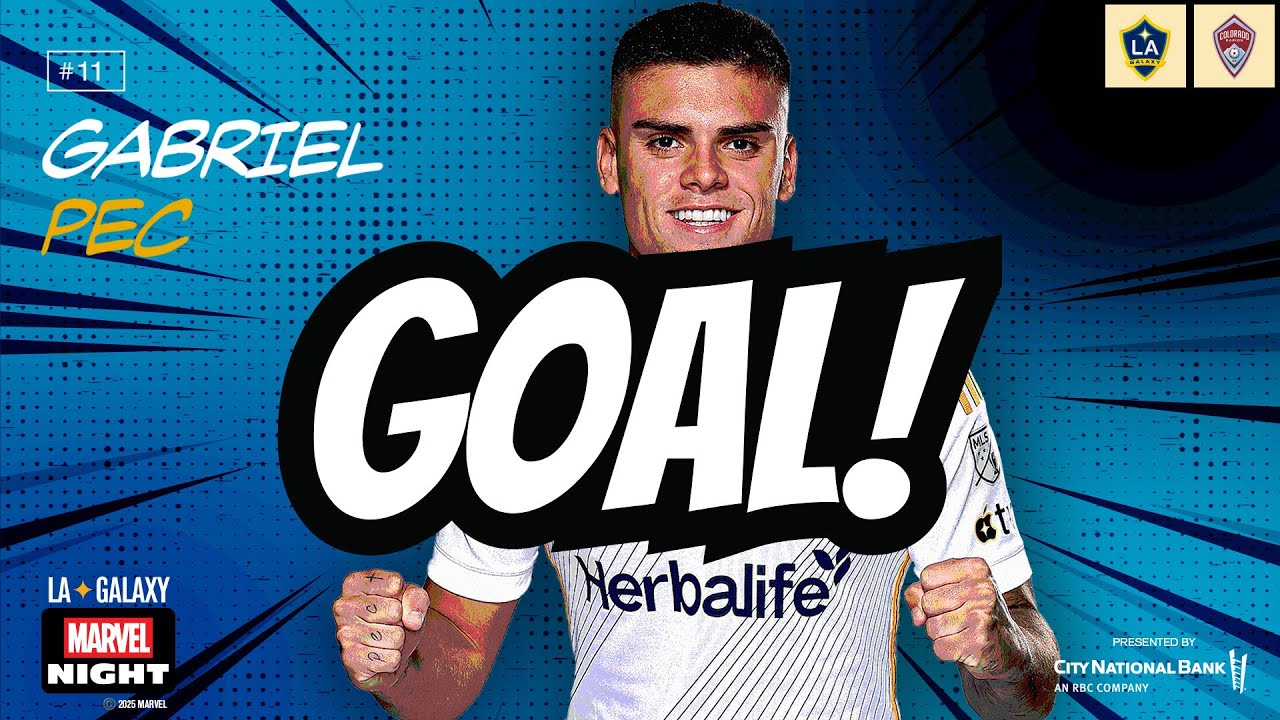 GOAL: Gabriel Pec nutmegs the goalkeeper for the LA Galaxy's third goal vs. Colorado Rapids