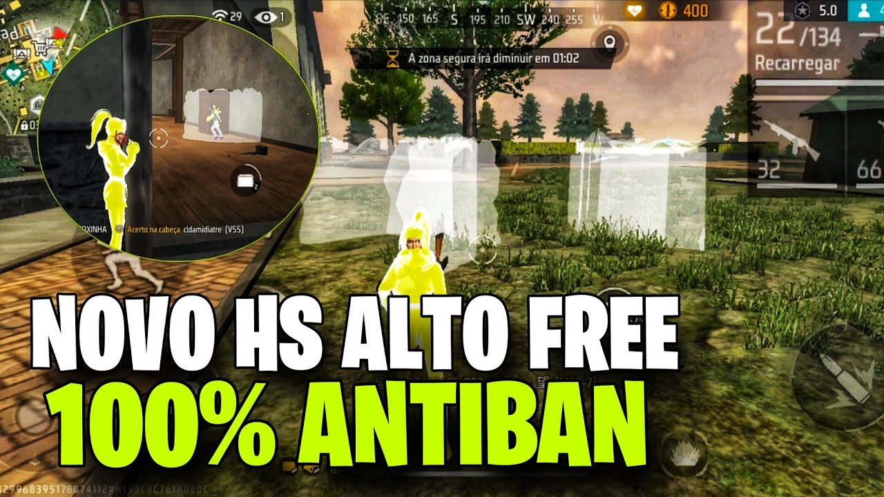 NOVO!! XIT HS ALTO PARA CONTA PRINCIPAL + HOLOGRAMA AMARELO MARCANDO 99% DOS INIMIGOS ATUALIZADO