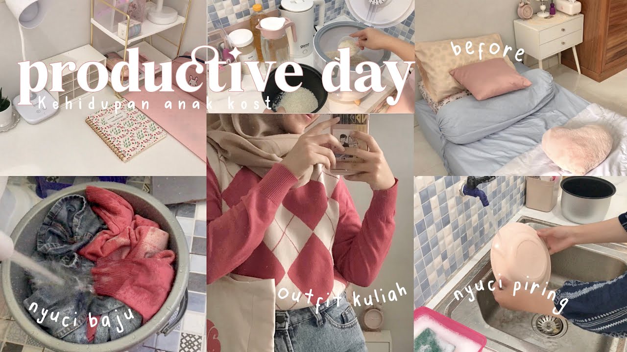 A day in my life kuliah offline, bersihin kamar kost baru, seharian dikost ⋆˙⟡♡