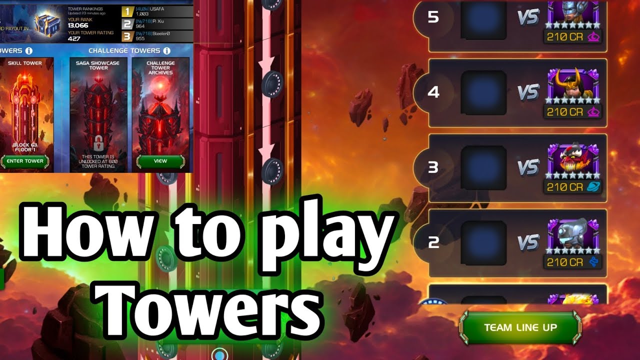 How to play Towers Mcoc 