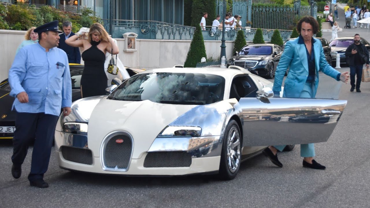 Former F1 Driver Adrian Sutil Arriving Hotel de Paris with His Bugatti Veyron!! Carspotting Monaco
