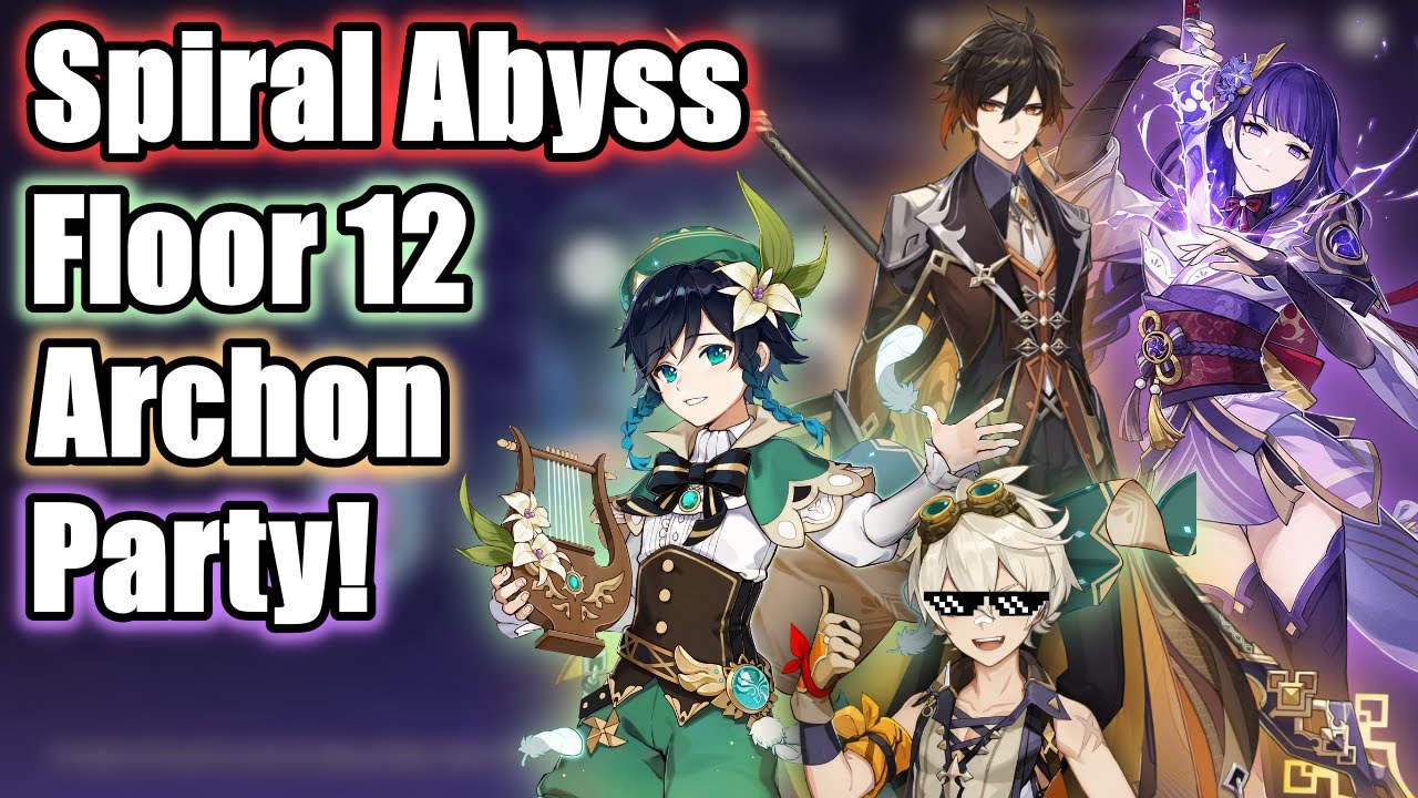 C0 Archon Party Destroying Spiral Abyss Floor 12 (Full Star) - Genshin Impact
