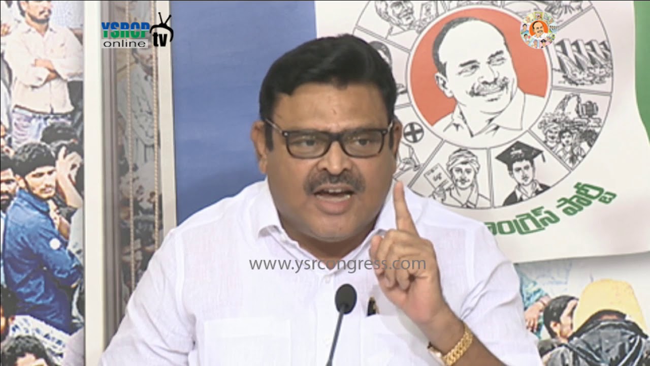 YSRCP Spokesperson Ambati Rambabu slams TDP Govt