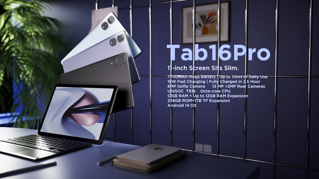 Blackview Tab 16 Pro Official Introduction: Android 14 Tablet with 11 inch FHD Display & Widevine L1