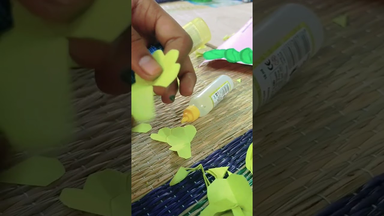 Beautiful Yellow Rose Craft 🌹 | Easy Flower Making at Home