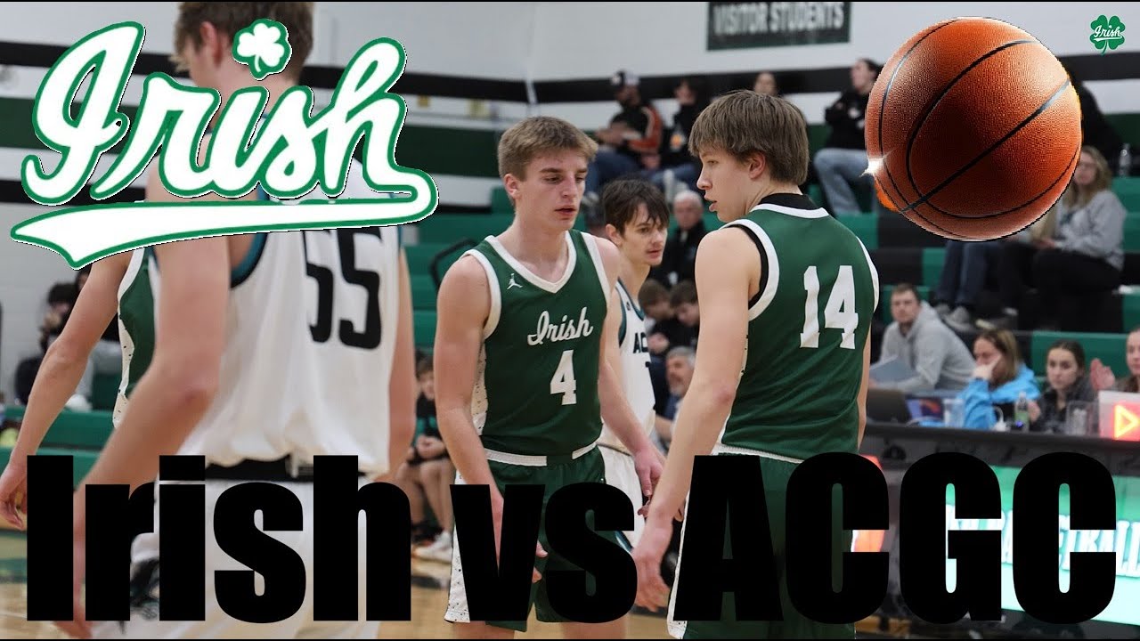 Maple Lake Irish Boys Varsity Basketball vs ACGC in 4k! - 1 16 26