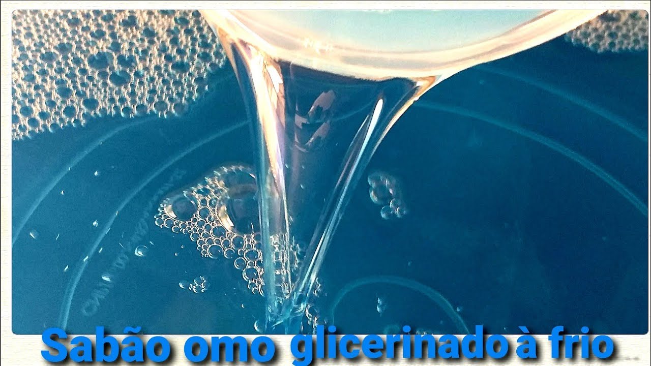 CHOCADA!!! SABÃO GLICERINADO OMO SEM SODA À FRIO COM 4 INGREDIENTES.