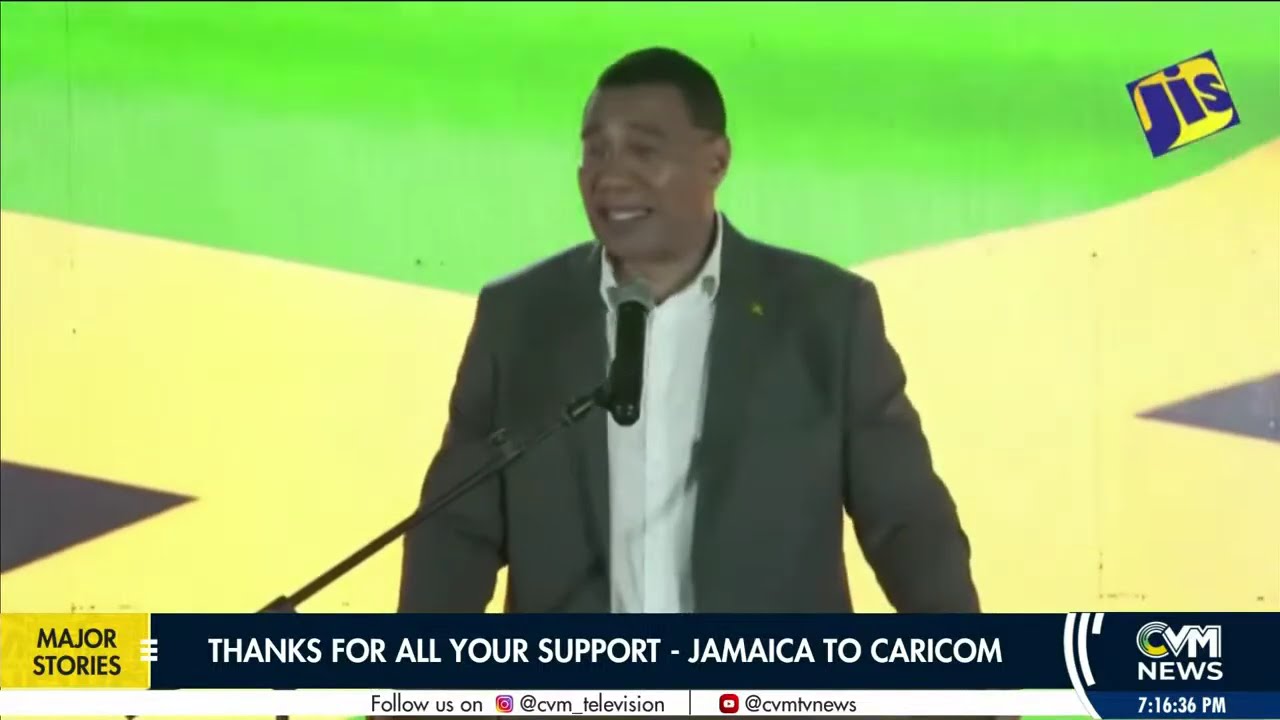 Thanks for All Your Support - Jamaica to CARICOM | March 1, 2026  | @CVMTVNews
