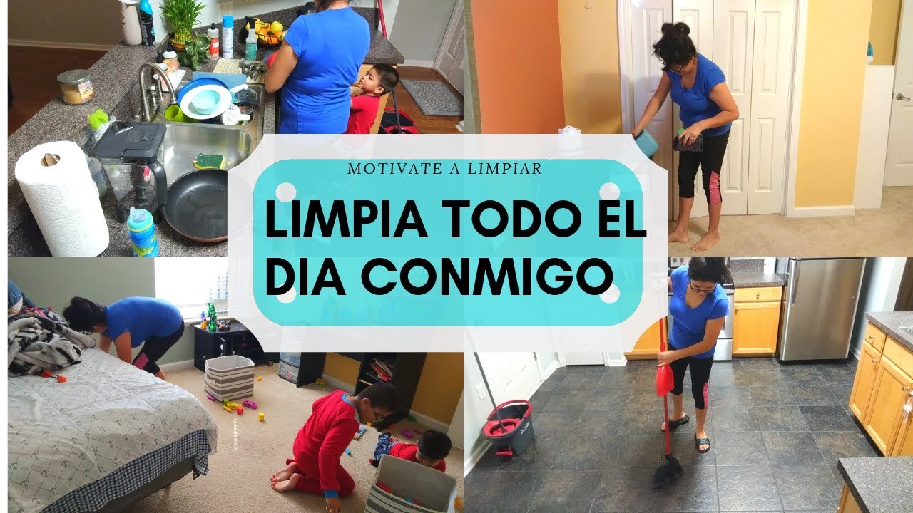 Limpiando todo el día mi casa 🏡 (motivate a limpiar conmigo)