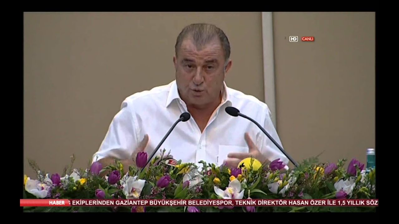Fatih Terim'in basin toplantisi (Tamami)