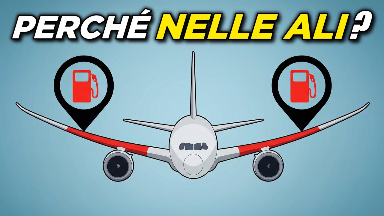 Dove viene immagazzinato il carburante negli aerei… e perché?