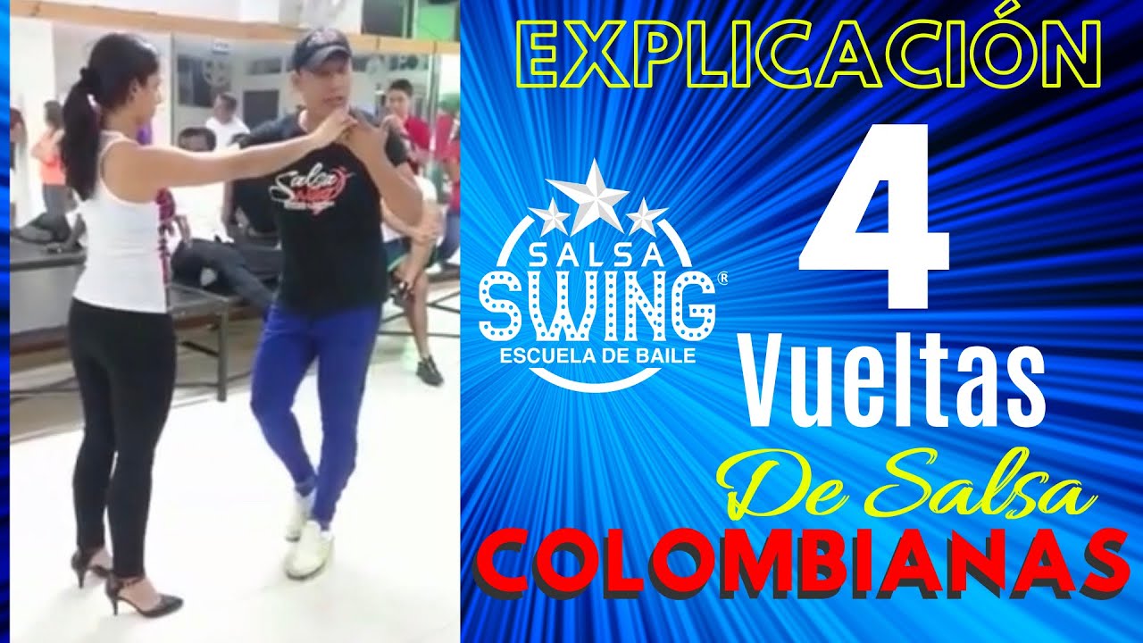 4 Vueltas B&aacute;sicas de Salsa Colombiana.