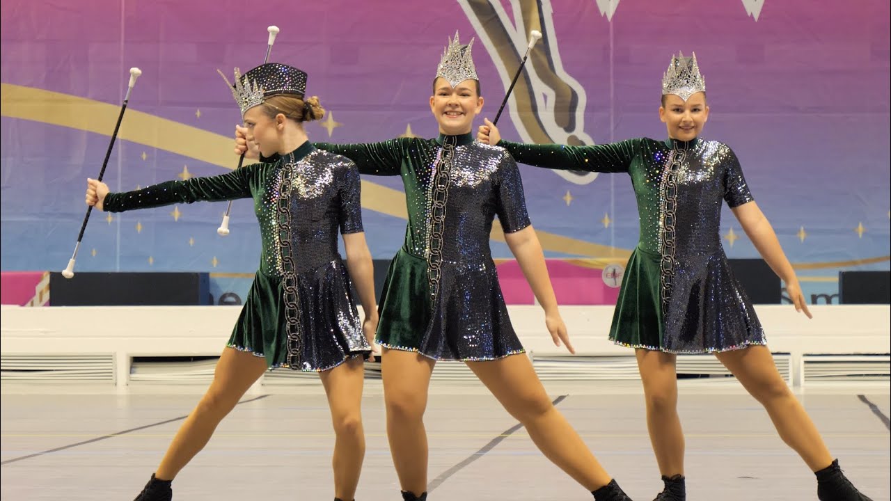 Majorettes *ELLA Malacky* - duo BATON juniors  - XX European Majorette Championship - Monza 2025