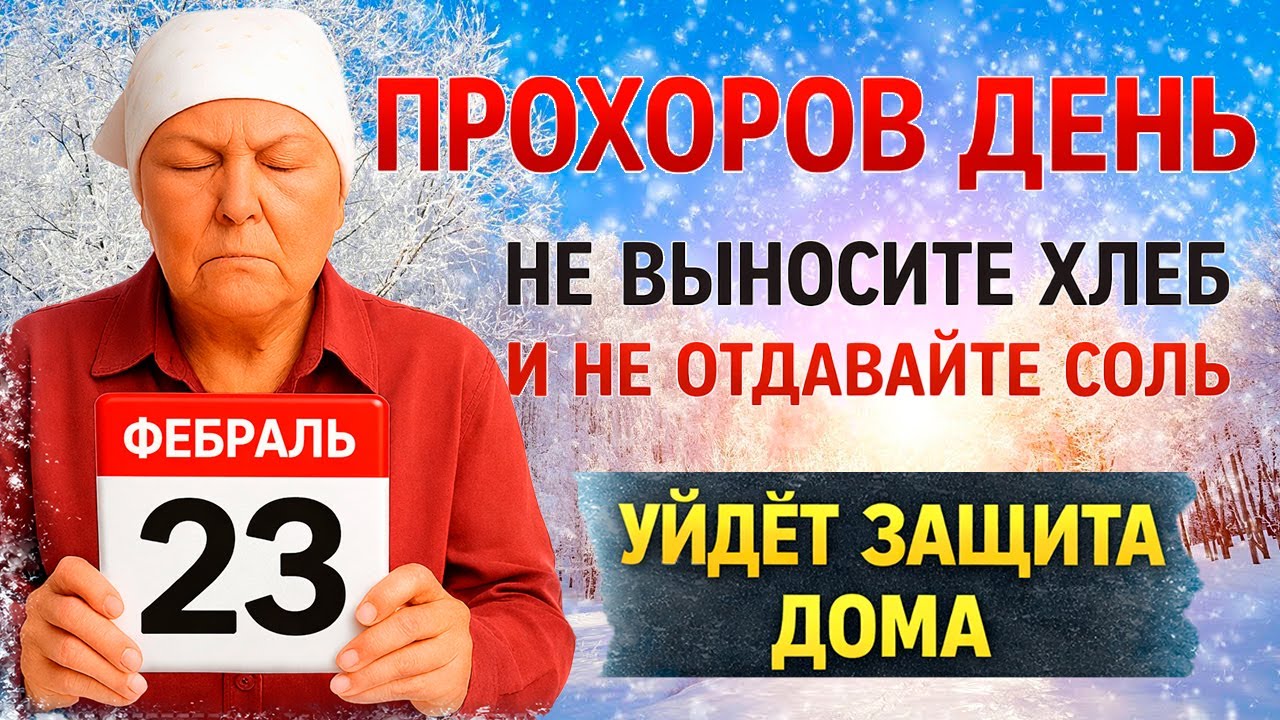 23 февраля Прохоров День. Что нельзя делать сегодня по народным приметам запреты дня