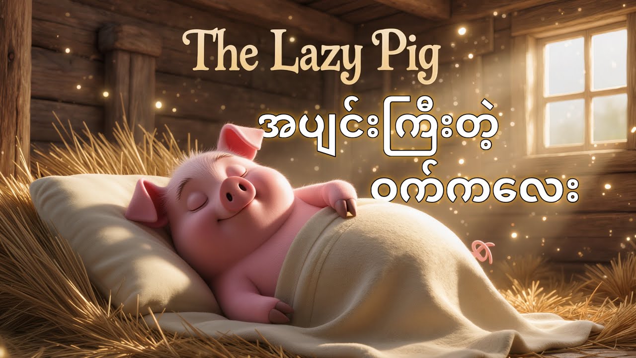 “အပျင်းကြီးတဲ့ ဝက်ကလေး” ပုံပြင် (အင်္ဂလိပ် - မြန်မာ) • ပုံပြင်နားထောင်ရင်း အင်္ဂလိပ်စာလေ့လာပါ။ 