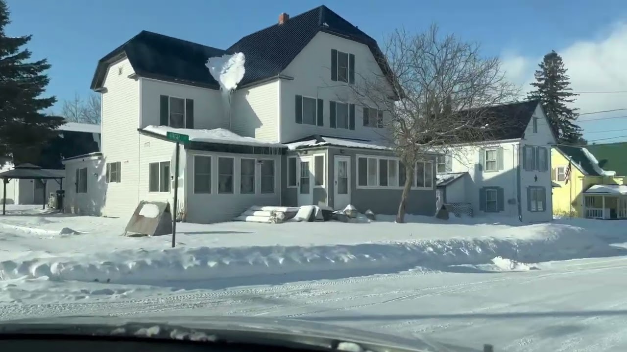 A drive around Limestone, Maine on January 24, 2025