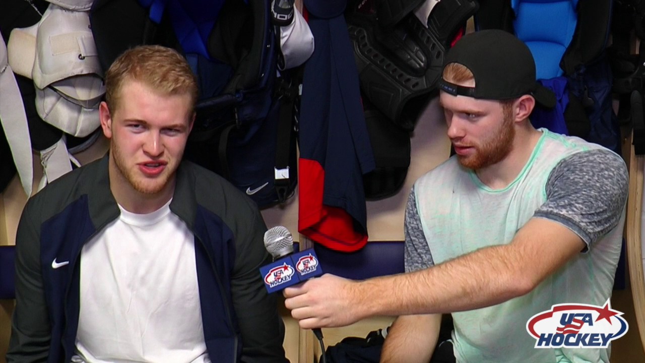 2017 Men's Worlds | Quick Shift With JT Compher & Andrew Copp