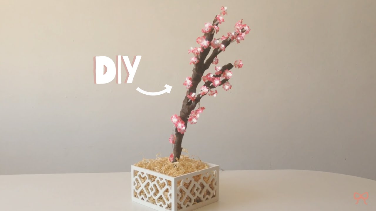 DIY- LAMPARA CON FORMA DE ÁRBOL (decora tu habitación)
