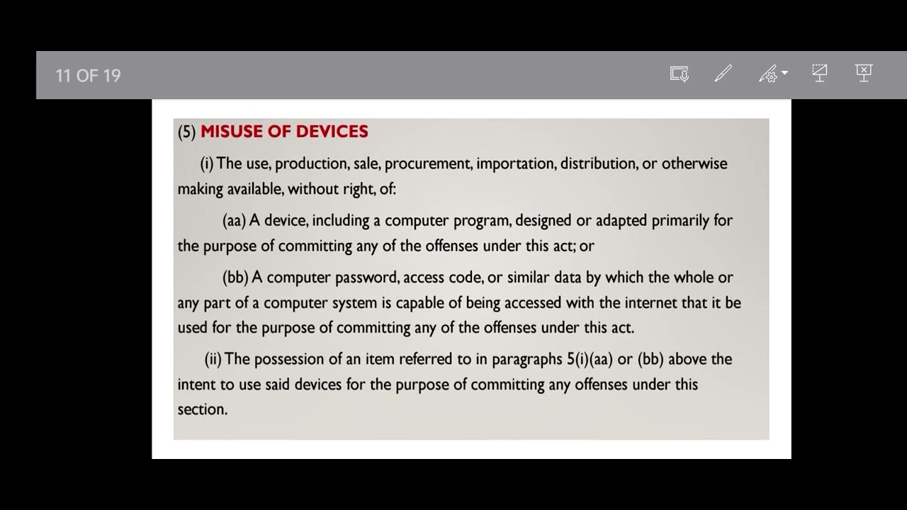 CYBERCRIME OFFENSES